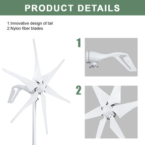 Smaraad SC 600W 800W 1000W Wind turbine Renewable Energy Generators Wind Power Small Horizontal Wind Turbine for Home Free Shipping Installation Instructions, After-sales Service