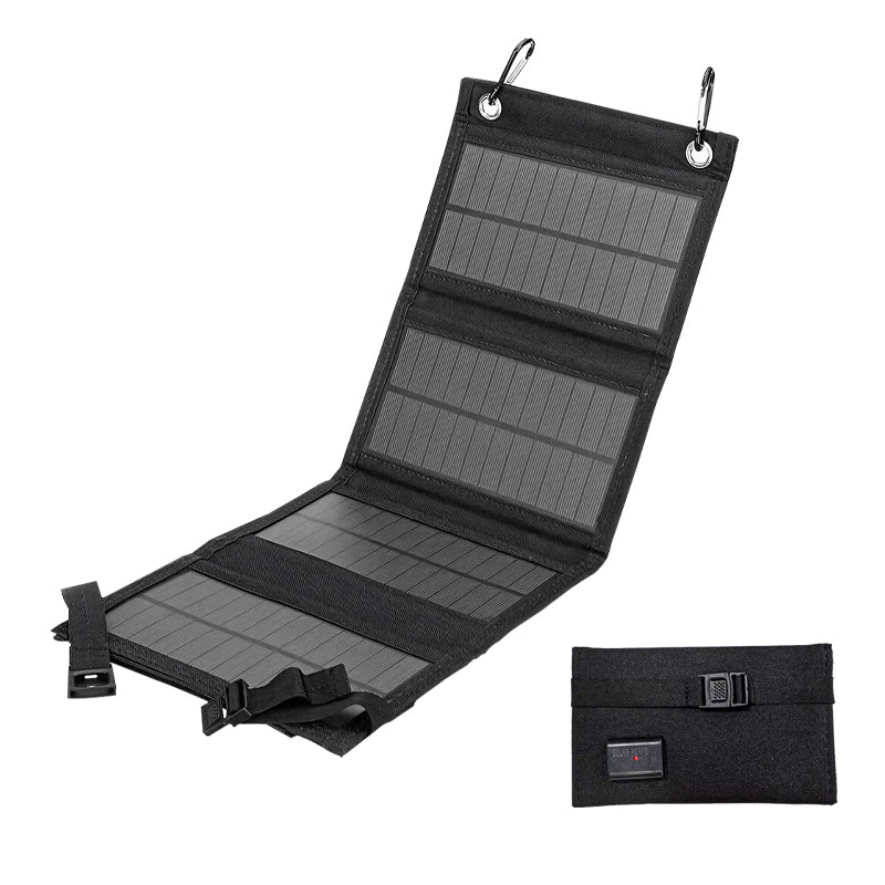40W Small USB Foldable Solar Panel with Charger 5V USB, Portable Emergency Power Solar Panel for Hiking Camping Backpacking  Cycling