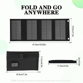 40W Small USB Foldable Solar Panel with Charger 5V USB, Portable Emergency Power Solar Panel for Hiking Camping Backpacking  Cycling