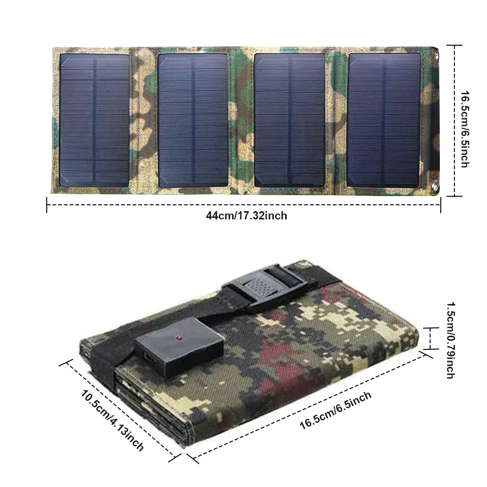 40W Small USB Foldable Solar Panel with Charger 5V USB, Portable Emergency Power Solar Panel for Hiking Camping Backpacking  Cycling