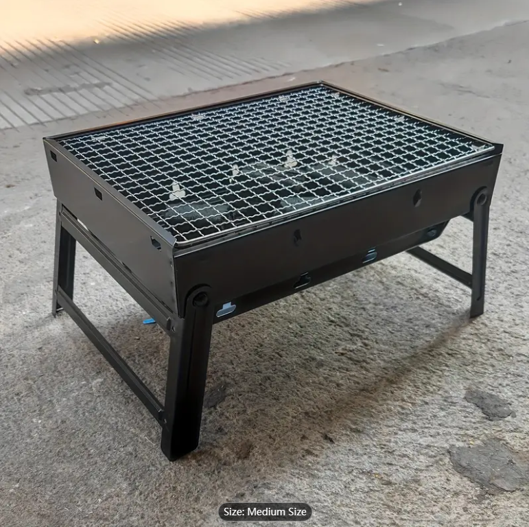 Portable, Foldable BBQ Grill: Perfect for Outdoor Camping, Picnics, and More!