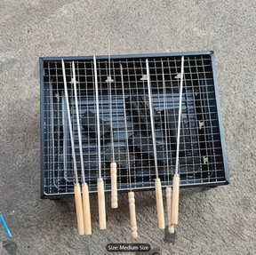 Portable, Foldable BBQ Grill: Perfect for Outdoor Camping, Picnics, and More!