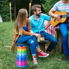 1pc Ultralight Folding Stool - Adjustable Height Portable Bench For Camping, Fishing, And Outdoor Activities - Supports Up To 550lbs