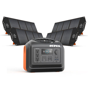 1800W Portable Power Station, 1488Wh LiFePO4 Solar Generator w/ 3 AC Outlets (4000W Peak), Emergency Power for Home Backup, Outdoor RV/Van Camping