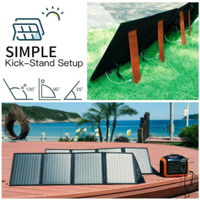 Smaraad Portable Solar Panel 100W * 2