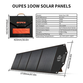 Portable Solar Panel 100W